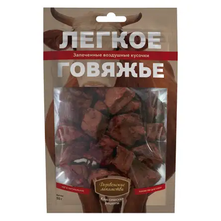 Купить Деревенские лакомства лакомство для собак легкое говяжье