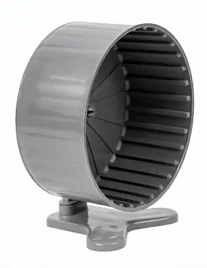 Homepet игрушка колесо пластиковое для грызунов полузакрытое с подставкой серое
